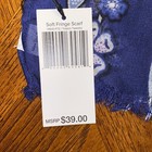 Nwt Vera Bradley Soft Fringe Scarf In Tropics Tapestry