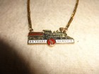 10k Solid Yellow Gold Wm Crooks Railroad Vintage Enameled 25 Year Service Pin   