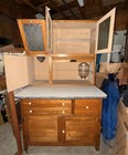 Antique Sellers Pie Safe Hoosier Cabinet Original Parts Included See Pics Vgc
