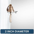 2  Antique Brass Bell Quality Marine Wall Mounted Ship Hanging Bell Perfect For