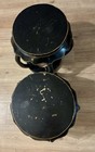 Pair Of Vintage Chinese Style Qing Drum  Barrel Side Tables 18 High