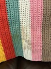 Hand Crochet Multiple Colors Almost Fits Queen Bed