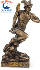 Hermes - Greek God Of Travel  Luck And Commerce Statue hand Painted Bronze