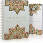 Beautiful Adult Coloring Book Set Of 2 For Relaxation - Mandala Coloring Books W