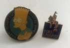 Vintage C1980 s Pin Lot   Disney  Nintendo  Ucla  Mickey Mouse  Simpsons