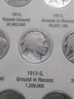      Rare Complete Buffalo Nickel Date Set No 3 Leg   New Folder 1913 To 1938