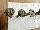 Lot Of 10 Vintage Numbered Railroad Pole Date Nails 40  42  44  46  63  69  71
