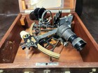 1953 C  Plath Micrometer Sextant  Hamburg  W box  Keys   Certificate