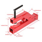 Red Trailer Hitch 2  Ball Mount Receiver Clamp On For Deere Bobcat Tractor