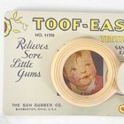 Toof Easer Vintage 1940s 1950s Baby Teething Ring The Sun Rubber Co Usa Prop Ad