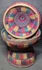 Vintage African Basket Sudanese Mosab Lidded Handcrafted Nubian Traditional Art