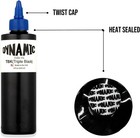 Dynamic Triple Black Tattoo Ink Bottle 8oz