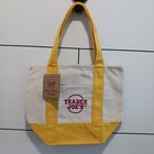 Trader Joe s Nwt Ltd Ed Mini Canvas Collectible Tote Bag  In Hand  Nat yellow     
