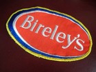 Bireley s Beverage Uniform Patch Soda - 6 1 2 X 4 Inch Vintage Rare Original 