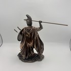 Leonidas Greek Warrior Spartan King Statue W Spear   Arrows Bronze Finish 8   