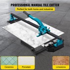 Tile Cutter 47in Cutting Tool W  Laser Guide Single Rail Double Brackets