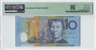 Australia 10 Dollars 1998  P-52b  Polymer  Evans   Mcfarlane  Pmg 65 Epq Gem Unc