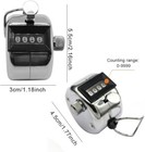 Hand Tally Counter  Handheld 4 Digit Lap Counter  Manual Mechanical Clicker Ho