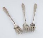 Antique Vintage Sterling 925 Solid Silver Pickle Cocktail Forks  3  Lot 52 3g