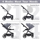High-landscape Baby Stroller With Reversible Seat  One-hand Fold   Travel System