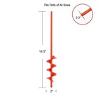 Auger Drill Bit For Garden Ground Earth Spiral Post Hole Digger Bulb Planting