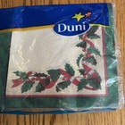Vintage Christmas Paper Napkins Nos Holly Decoration 200 Total Sealed