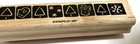 Christmas Block Border Rubber Stamp Wood Mount Stampin Up 1x4 5  Tree Mittens