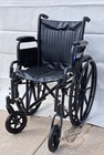 Medline K1 Guardian 16  Wide Wheelchair With Desk-length Arms No Foot Support