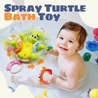 Baby Bath Toys Rechargeable Turtle Bath Toy Sprinkler For Kids Toddler With 5 Ri
