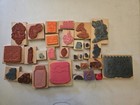 Huge Lot Of 30 Vintage Wood Mounted Rubber Stamps Mixed Theme Holiday Animals B6