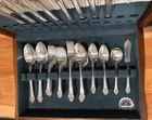 1881 Rogers Silver Plate Plantation Pattern Oneida Ltd 1948 62 Pieces With Box