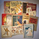 Large Lot Of 37 Antique Advertising Cookbooks   Pamphlets