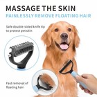 2side Dog Brush For Shedding Dematting Pet Grooming Cat Hair Undercoat Rake Comb