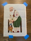 Rare 1989 Melissa Shirley Needlepoint Canvas Large Santa W  Toy 9 X 17