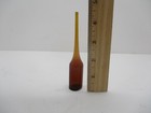 Antique Unused Amber Glass Ampule  Handblown 