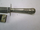 Civil War Bowie Knife Blade Manson Never Draw Me Without Reason Ectched Scabbard