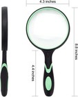 Large Magnifying Glass 10x Handheld Reading Magnifier For Seniors - 100mm 4inche