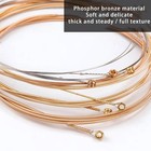 6pcs Elixir Strings Phosphor Acoustic Electric Guitar Strings 16052  12-53  Us