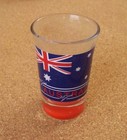 Australia Flag Shot Glass Shotglass Red Bottom