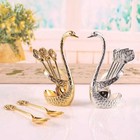 Elegant Gift Cute Spoon Rest Swan Expresso Spoons Gifts For Coffee Lovers Gold S