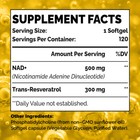 Liposomal Nad  Resveratrol 800mg Ultra Strength Anti Aging Formula 120 Caps
