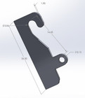 Jrb 416 Blank Quick Attach For Jrb Loader Mounts wear Plates  ears  For Top Hook
