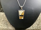 Native American Sterling Silver Tigers Eye Pendant necklace