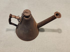 Miner   s Teapot Lamp  Oil Wick Hat Lamp  Star Cap And Cast Handle