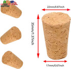 30 Pack Natural Soft Wood Corks  Tapered Cork Wooden Beer Bottle Stopper For Win