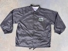 Vtg 90s Logo 7 Game Day Rare Eagles Black Coaches Jacket 2xl