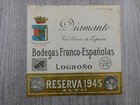 Diamante Vino Blanco De Espana Bodegas Franco-espanolas Wine Vintage Label