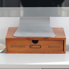 Vintage Wooden Storage Box Single Layer Drawer Cosmetic Jewelry Case Organizer