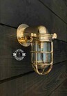 Nautical Ship Marine Solid Brass Wall Swan Passage Bulkhead Antique Light