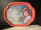 Small Coca Cola  Tip Tray  Red Tin 6   x7 5   
